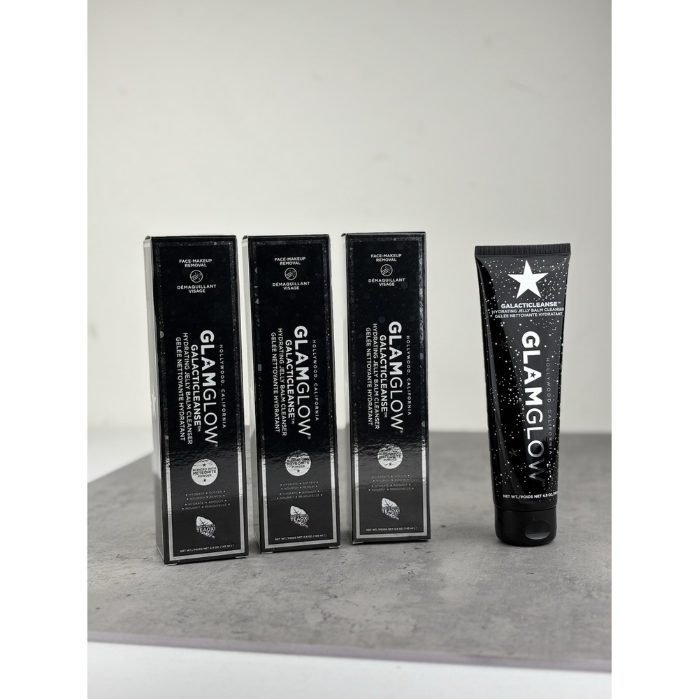 GLAMGLOW GALACTICLEANSE HYDRATING JELLY BALM CLEANSER 4.9 OZ LOT OF 3 Bottles